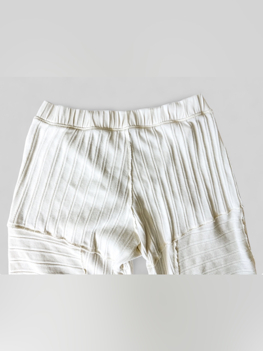 FREE PEOPLE Intimately Good Feels Joggers Textured Harem Pants Cream - Medium - Picture 12 of 15